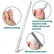3-In-1 Foot Nail Care Tool, Toe Nail File And Lifter, Professional Nail Debris Remover, Nail File, Ingrown Nail Tool (1/3/5PCS) - 3-in-1 Foot Care Tool - View 8