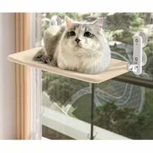 Cat Window Hammock & Cordless Window Sill Bed – Foldable, Stable Lounge Chair With Upgraded Suction Cups, Easy To Assemble, Indoor Cat Perch (Supports Up To 55 Lbs) - (52*30cm) - View 10