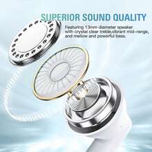 TWS True Wireless Earbuds, Bluetooth Headphones With Built-In Microphone For Clear Calls, Long Battery Life, Sweat-Resistant Design, Comfortable Earphone Stem, Suitable For IOS And Android Devices, Great For Fitness, Running And Daily Use - Multicolor - View 5