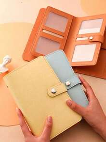 A Cash Storage Notebook That Can Hold 100 Banknotes, With Photos Of Banknotes And Stamps On It, And 1A6 Large Storage Space - Multicolor - View 6
