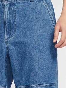 Nike New Men's Fashion Loose Patchwork Sports Denim Jeans HJ4267-491 - HJ4267-491 - View 3