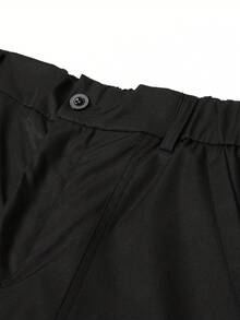 Vancamel Pulse Men's Outdoor Sports Style Long Pants, Versatile Casual Functional Cargo Pants - Black - View 6