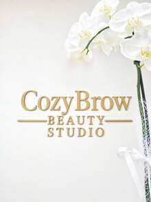 1pc Personalized Custom Text Logo, Acrylic Mirror & Black Letter Cutout, Laser Cut Corporate Sign, Laser Cut Logo Sign, Corporate Wall Sign, Indoor Decor Commercial Logo Studio Custom - Multicolor - View 5