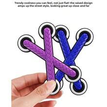 1pc Motorcycle Decals 3D Design Decorative Sticker Vinyl Sticker Funny Cross Shoelaces Funny Shoelace Stickers Car Decals - Car Motorcycle Sticker - View 11