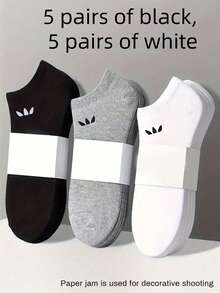 Unisex Short Invisible Socks (30/20/15/10/5/1 Pairs), Multi-Color Cartoon Style, Breathable Moisture-Wicking, Soft & Comfortable, All-Season Wear, Suitable For Various Occasions, Random Shipment - Multicolor - View 28