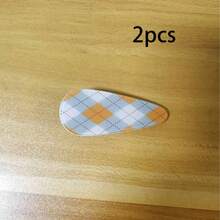 2pcs/8pcs Plaid Hair Clips, Sweet Square Tear-Drop Shaped BB Hair Accessories, Duckbill Hair Clips, Colorful Geometric Grid Hair Accessories, Suitable For Girls Daily Wear - Multicolor - View 7
