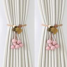 Handmade Fabric Cherry Curtain Tieback Rope, Cute Fruit Shape Window Curtain Holdback, Decorative Curtain Tie For Bedroom, Living Room, Farmhouse Home Window Decoration - Hawthorn Flower Lace-up - View 30