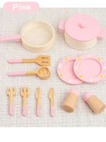 Children's Wooden Pretend Play Kitchen Utensils Educational Toy For Boys And Girls - Many - View 11