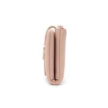 PRETTYZYS 1pc Pink Women's Short Wallet, Solid Color, 2026 New Korean Style Minimalist Fresh Leaf Snap Fold Zipper Multi-Function Card Holder Coin Purse Handbag, Daily Travel, Christmas Gift, Back To School, Valentine's Day Gift, All Season - Pink - View 6