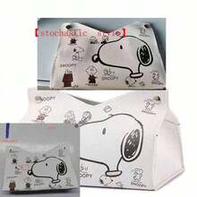 1 قطعة صندوق مناديل Snoopy جديد 2026، طباعة لطيفة، توزيع سلس بدون انسداد، مناسب للمكتب أو السيارة، تصميم تخزين مناديل عالي الجودة، هدية مفاجأة للأصدقاء والعائلة في رأس السنة وعيد الهالوين والكريسماس (نمط عشوائي) - متعدد الألوان - مشاهدة 9