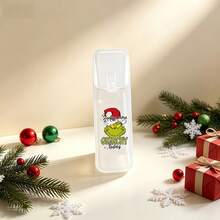 The Grinch 1pc Cute Christmas Themed Printed Portable Travel Storage Box - Toothpick, Floss, And Daily Organizer Storage Box, Compact And Convenient, Travel Storage Box, Mini Storage Box, Suitable For Christmas, Gift For Friends, Portable Container For Small Items - View 3