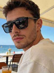 1 Pair Fashion Glasses With Polarized Lenses, Suitable For Daily Use And Decorative Accessory - Multicolor - View 3