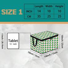 Thickened Storage Bag, Foldable Clothes And Bedding Storage Bag, Dormitory Essential, Suitable For Blankets, Bedding, Wardrobe, Underbed And Dorm Storage, Ideal For Moving, Laundry And Space-Saving Room Organization, Christmas Style Premium Digital Print Pattern - Multi-color - View 10