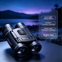 40X22 High Power HD Binoculars, Portable Compact Binocular Telescope With Phone Photography Adapter, Low Light Night Vision For Outdoor Hiking Bird Watching Travel - A - View 7