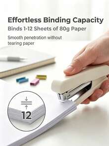 1/2/3/4pcs Mini Staplers And 1 Box Of Staples, 40-Staple Capacity, Max Paper Depth 22mm, Built-In Starter, Compact And Portable - Multiple Styles - View 3