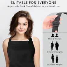 1pc Fashionable Minimalist Multi-Functional Tool Apron, Multi-Pocket Design Meets Different Professional Needs, Fabric, Suitable For Hairdressing, Coffee, Catering, Painting, Etc., Unisex Home Kitchen Workwear - Black - View 9