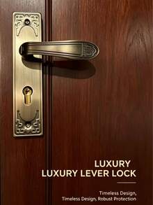 1 Set Kunci Pintu Logam dengan Badan Kunci dan Silinder Kunci atau 2 Gagang, 3 Kunci, Cocok untuk Pintu Interior Kamar Tidur, Ruangan, dan Ruang Belajar - Khaki - View 8