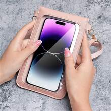 Versatile Women's Mini Phone Bag, Influencer Style, New INS Design, Touchscreen Compatible, Double Layer Vertical Phone Pouch, Crossbody Bag - Multicolor - View 3