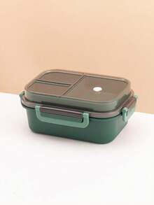 1 Double-Layer Lunch Box - Suitable For Microwave Ovens, Suitable For Large Capacity Rectangular Bento Boxes - With Compartments And Leak Proof Covers, Suitable For Use In Schools, Work, Camping Trips, And Restaurants (Durable And Leak Proof) - Multicolor - View 9