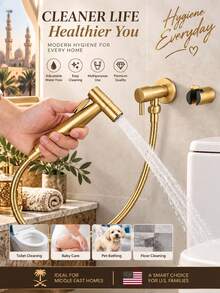 Self-Cleaning Shower Head Bidet Spray Set, 304 Stainless Steel Cold Water Spray Gun, Handheld Toilet Bidet Sprayer Kit - A - View 2