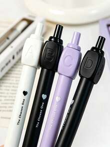 2pcs Creative Student Clickable Rotating Gel Pens, Quick-Dry Smooth Ink, Suitable For Daily Practice, Exams, Writing, Highly Attractive Stress-Relief Rotating Water Pens, Suitable For Holiday Gifts, Office Use - Multicolor - View 3