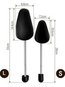 QKC 1 Pair Shoe Shapers Anti-Wrinkle Shoe Trees, Suitable For Leather Shoes, Sneakers Anti-Deformation Shoe Trees - Black - View 2