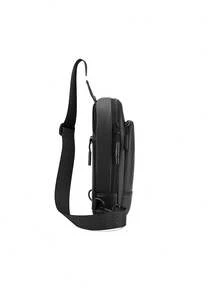 Men's Chest Bag Can Be Worn With A Simple Business Style On The Chest And Back. It Is A Portable Shoulder Bag For Travel - Black - View 4