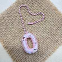 You Can Make Your Own White Diamond Letter Car Rearview Mirror Hanger. It Features A Silver Bead Chain Design, With An Elegant Shiny Cream Texture. It Can Be Easily Hung On The Car's Rearview Mirror And Is A Charming Interior Decoration For Your Car. - Letter Pendant - View 27