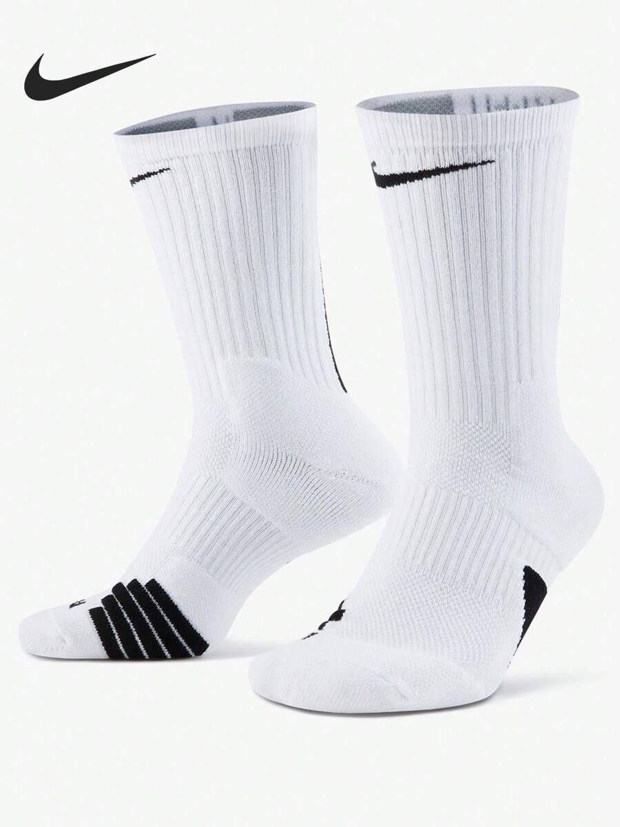 Nike 2021 Elite 毛巾底運動襪 中性長筒籃球襪 SX7622-100 - SX7622-100 - 查看 1
