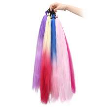 European And American Cross-Border Hot-Selling Rubber Band Ponytail Wig, Boxing Braid Colorful Elastic Rope Wig, Ponytail Hair Tie Hair Accessory - Maroon - View 6
