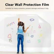1 Roll Transparent Kitchen Wall Protection Film + 40 Cleaning Cloths, Self-Adhesive Oil-Proof & Waterproof Stove Splash Guard Sticker, Removable Transparent Wallpaper, Suitable For Cooking Area. Kitchen Oil-Proof Sticker, Stove Splash Guard Film, Wall Protection Sticker, Waterproof Kitchen Sticker, Removable Wall Sticker, Kitchen Wall Protection Film - Protective Film - View 6