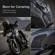 Motorcycle Fuel Tank Anti-Slip Sticker Set, Suitable For MT-07 2021, 2022, 2023, 2024, 3pcs Anti-Slip Rubber Fuel Tank Grip Pads, Motorcycle Accessories/Motorcycle Parts, Practical Motorcycle Accessories, Reduce Fuel Tank Wear - MT07 - View 5