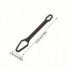 1pc Multi-Purpose Heavy Duty Metal Ratchet Wrench, Adjustable Self-Tightening Socket Wrench, Portable Manual Tool For Car And Home Use, With Self-Locking Mechanism, Random Color - Multi-color - View 3