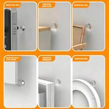 5pcs Self-Adhesive Door Stopper, Rubber Wall Buffer Pad, Floor Mounted Door Stopper, Anti-Collision Wall Protector, Suitable For Shower Room Indoor Door, Prevent Wall Damage - 5pcs - View 11