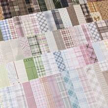 White Kraft Plaid Scrapbooking Paper, Plaid Market Series, Decorative Background Base Paper For Journal DIY Crafts - A - View 3