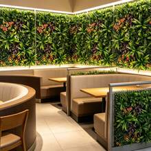 1pc Artificial Plant Wall Fence, Outdoor Sun-Shading Barrier, Patio/Balcony Decor Greenery, Weatherproof Garden Partition Landscaping Tool - Green - View 5