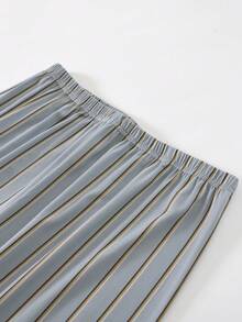 2pcs/Pack Striped Men's Pajama Pants, Thin Long Pants For Spring, Autumn And All Seasons - Multicolor - View 3
