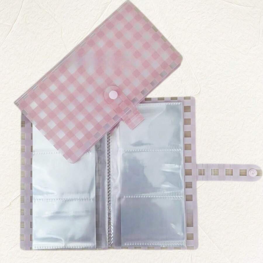 Slot Collection Storage Album With Colorful Cover, Empty Photo Album Card Sticker Display, Small Card Collection, Business Card Organizer - Multicolor - View 1
