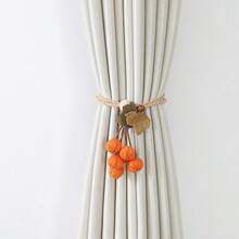 Handmade Fabric Cherry Curtain Tieback Rope, Cute Fruit Shape Window Curtain Holdback, Decorative Curtain Tie For Bedroom, Living Room, Farmhouse Home Window Decoration - Hawthorn Flower Lace-up - View 25