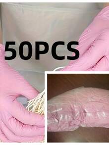 Powder-Free Disposable Light Pink Nitrile Gloves, Suitable For Kitchen, Bathroom, Bedroom, Salon, Tattoo And More - Baby Pink - View 6
