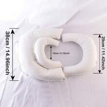 3pcs White Artificial PU Leather Newborn Baby Photography Posing Props, Studio Baby 100 Days Photo Shoot Posing Pillow Props - Three-piece Set - View 3
