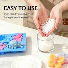 4pcs Insects/Flower Appearance Silicone Mold/Dropper Set,Butterfly Flower Shaped Ladybug Design,Handmade Soap Mold,Candle Mold,Aromatherapy Plaster Mold,Epoxy Resin Mold,Very Suitable For Christmas/New Year Parties,Holiday DIY Crafts Gift,Home Decor - A - View 7