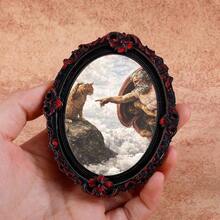 Creative Multi-Style Vintage Animal Wooden Fridge Magnets, European Carved Photo Frame, Cat & Dog Stickers, Home Decor - one-size - View 12