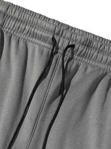 Vancamel Pulse Men's Pants Outdoor Casual Style Loose Comfortable Men's Long Pants Versatile Striped Drape Men's Long Pants - Dark Grey - View 6