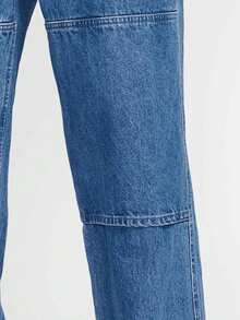 Nike New Men's Fashion Loose Patchwork Sports Denim Jeans HJ4267-491 - HJ4267-491 - View 4