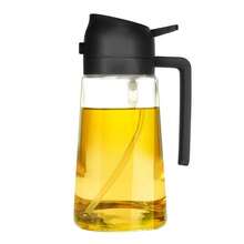 1件裝 2合1玻璃油噴霧瓶與分裝瓶，玻璃食用油噴霧器，橄欖油噴霧瓶，適用於氣炸鍋、烹飪噴霧、沙拉、燒烤、烘焙，適合廚房使用，油霧噴瓶 - 彩色 - 查看 14