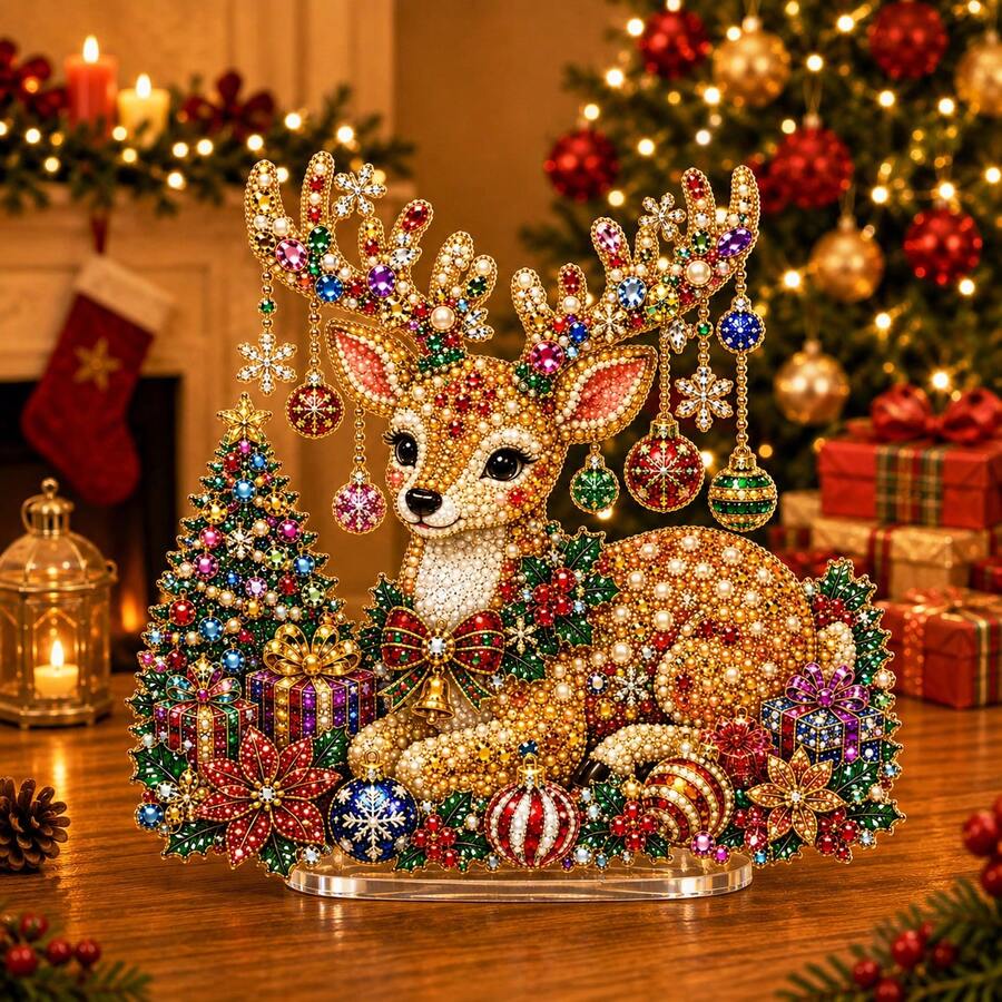 Christmas Reindeer & Holiday Gifts Design - Stand - View 1