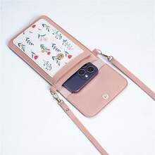 Versatile Women's Mini Phone Bag, Influencer Style, New INS Design, Touchscreen Compatible, Double Layer Vertical Phone Pouch, Crossbody Bag - Multicolor - View 2