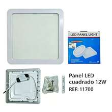 Lámpara LED 12W Cuadrada Montaje Superficie México Mexico Envio Rapido - 1 - Ver 1