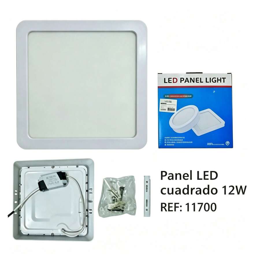 Lámpara LED 12W Cuadrada Montaje Superficie México Mexico Envio Rapido - 1 - Ver 1